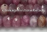 CRZ1152 15.5 inches 4*6.8mm faceted rondelle natural ruby beads