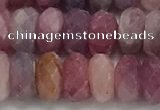 CRZ1153 15.5 inches 4*8mm faceted rondelle natural ruby beads