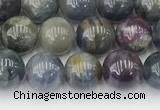 CRZ1163 15.5 inches 8mm round ruby sapphire gemstone beads