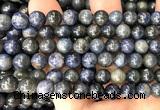 CRZ1217 15 inches 8mm round sapphire gemstone beads wholesale