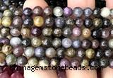 CRZ1231 15 inches 6mm round ruby sapphire beads wholesale