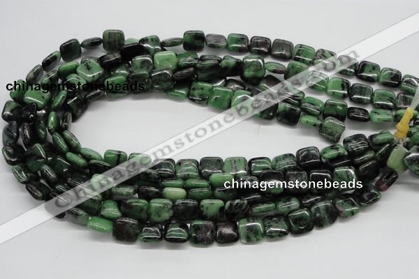 CRZ14 15.5 inches 12*12mm square ruby zoisite gemstone beads wholesale