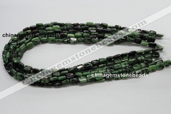 CRZ16 15.5 inches 8*10mm rectangle ruby zoisite gemstone beads