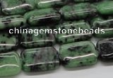 CRZ17 15.5 inches 13*18mm rectangle ruby zoisite gemstone beads