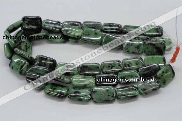 CRZ18 15.5 inches 18*25mm rectangle ruby zoisite gemstone beads