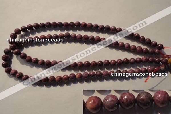 CRZ402 15.5 inches 8mm round natural ruby gemstone beads