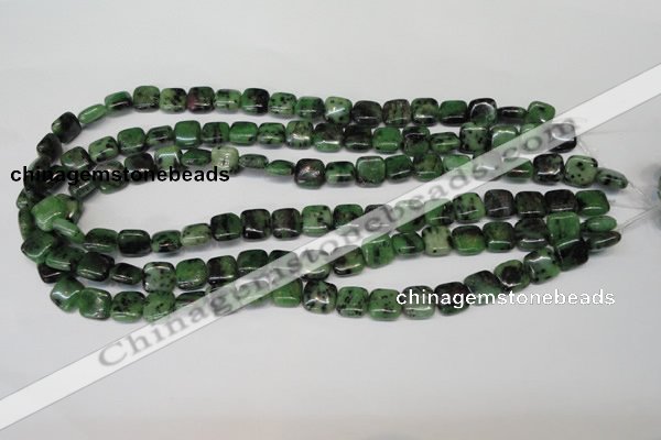 CRZ45 15.5 inches 10*10mm square ruby zoisite gemstone beads