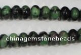 CRZ462 15.5 inches 7*10mm rondelle ruby zoisite gemstone beads