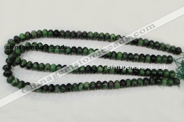 CRZ462 15.5 inches 7*10mm rondelle ruby zoisite gemstone beads