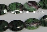 CRZ482 15.5 inches 13*18mm oval ruby zoisite gemstone beads