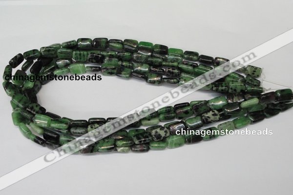 CRZ50 15.5 inches 8*12mm rectangle ruby zoisite gemstone beads