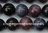 CRZ503 15.5 inches 10mm round natural ruby sapphire beads