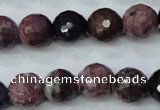 CRZ512 15.5 inches 8mm faceted round natural ruby sapphire beads