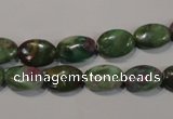 CRZ612 15.5 inches 8*12mm oval New ruby zoisite gemstone beads