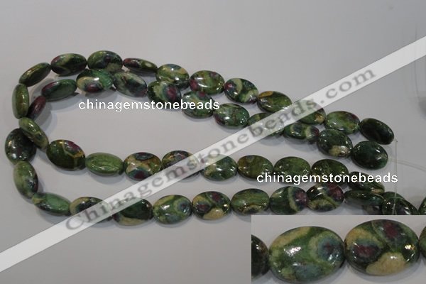 CRZ615 15.5 inches 13*18mm oval New ruby zoisite gemstone beads