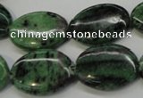 CRZ62 15.5 inches 18*25mm oval ruby zoisite gemstone beads