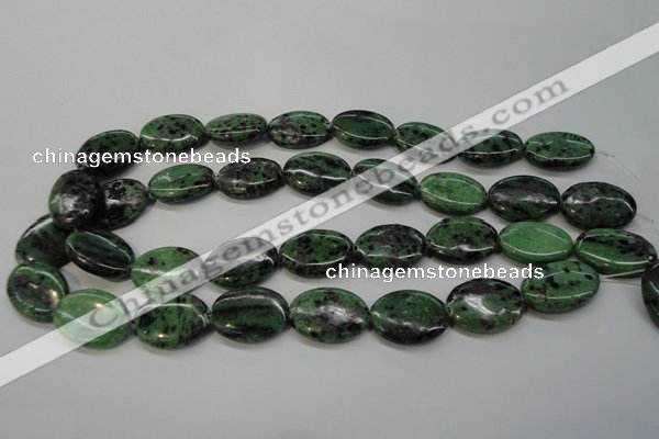 CRZ62 15.5 inches 18*25mm oval ruby zoisite gemstone beads