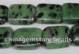 CRZ68 15.5 inches 15*20mm rectangle ruby zoisite gemstone beads