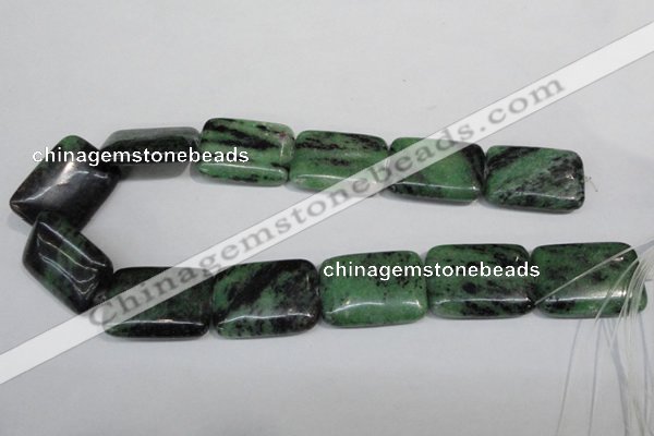 CRZ69 15.5 inches 25*35mm rectangle ruby zoisite gemstone beads