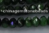 CRZ754 15.5 inches 5*8mm faceted rondelle ruby zoisite beads