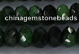 CRZ755 15.5 inches 6*10mm faceted rondelle ruby zoisite beads