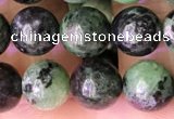 CRZ772 15.5 inches 8mm round ruby zoisite beads wholesale