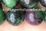 CRZ775 15.5 inches 14mm round ruby zoisite beads wholesale