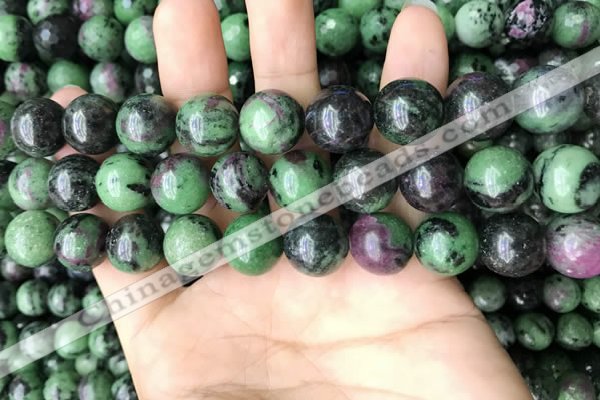 CRZ775 15.5 inches 14mm round ruby zoisite beads wholesale