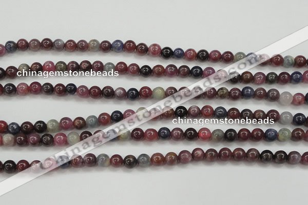 CRZ801 15.5 inches 6mm round natural ruby sapphire beads