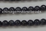 CRZ821 15.5 inches 4mm round natural sapphire gemstone beads