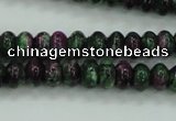 CRZ920 15.5 inches 5*8mm rondelle Chinese ruby zoisite beads