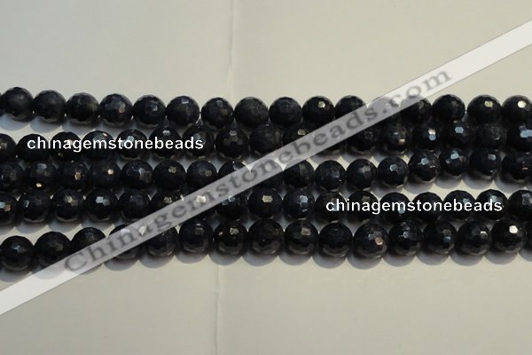 CRZ963 15.5 inches 7mm – 7.8mm faceted round A grade sapphire beads