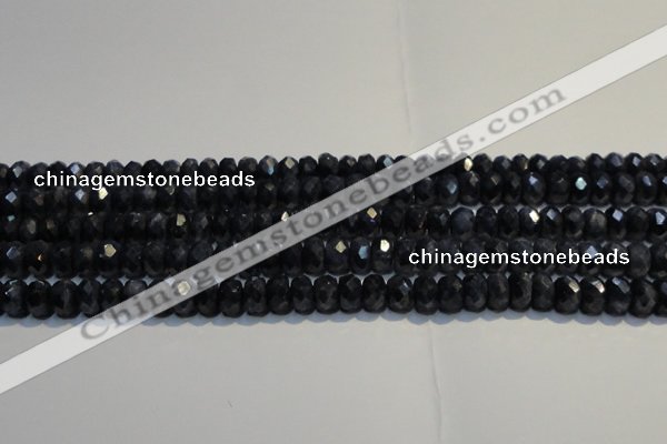 CRZ973 15.5 inches 5*7mm faceted rondelle A- grade sapphire beads