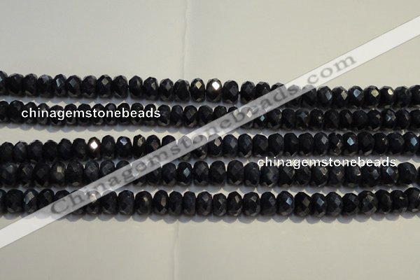 CRZ977 15.5 inches 5*7mm faceted rondelle A grade sapphire beads