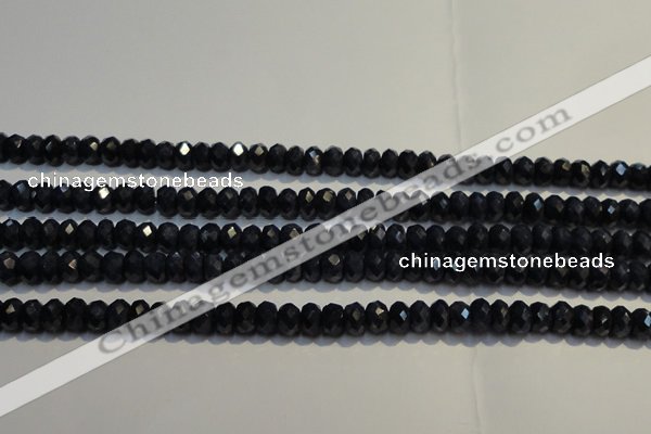 CRZ980 15.5 inches 4*6mm faceted rondelle A+ grade sapphire beads