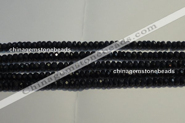 CRZ983 15.5 inches 3*5mm faceted rondelle AA grade sapphire beads