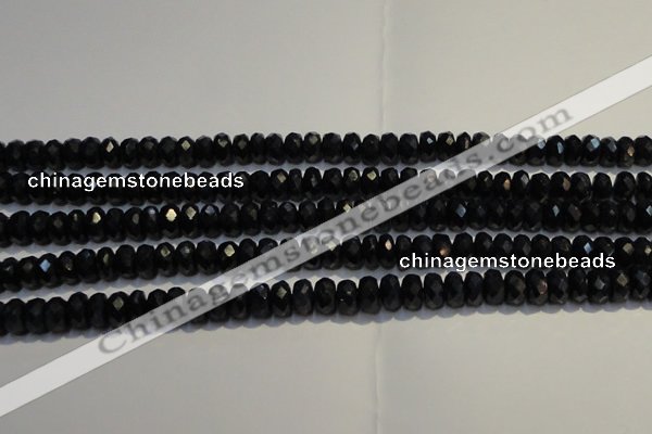 CRZ984 15.5 inches 4*6mm faceted rondelle AA grade sapphire beads