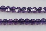 CSA03 15.5 inches 6mm round synthetic amethyst beads wholesale