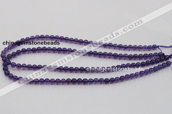 CSA03 15.5 inches 6mm round synthetic amethyst beads wholesale