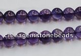 CSA04 15.5 inches 8mm round synthetic amethyst beads wholesale