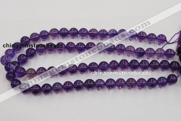 CSA06 15.5 inches 12mm round synthetic amethyst beads wholesale