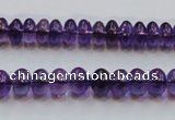 CSA08 15.5 inches 5*8mm rondelle synthetic amethyst beads wholesale