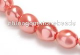 CSB01 16 inches 8*12mm nugget shell pearl beads Wholesale