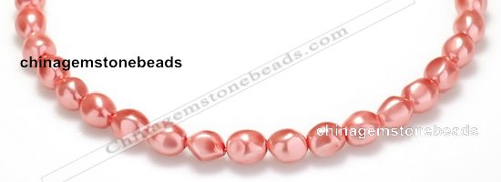CSB01 16 inches 8*12mm nugget shell pearl beads Wholesale