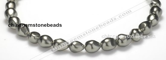 CSB02 16 inches 12*16mm nugget shell pearl beads Wholesale