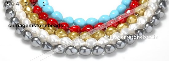 CSB05 16 inches 16*20mm nugget shell pearl beads Wholesale