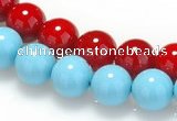 CSB07 16 inches 10mm round shell pearl beads Wholesale