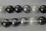 CSB1052 15.5 inches 10mm round mixed color shell pearl beads