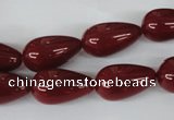 CSB107 15.5 inches 10*18mm teardrop shell pearl beads wholesale