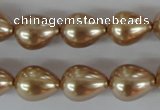 CSB109 15.5 inches 11*15mm teardrop shell pearl beads wholesale